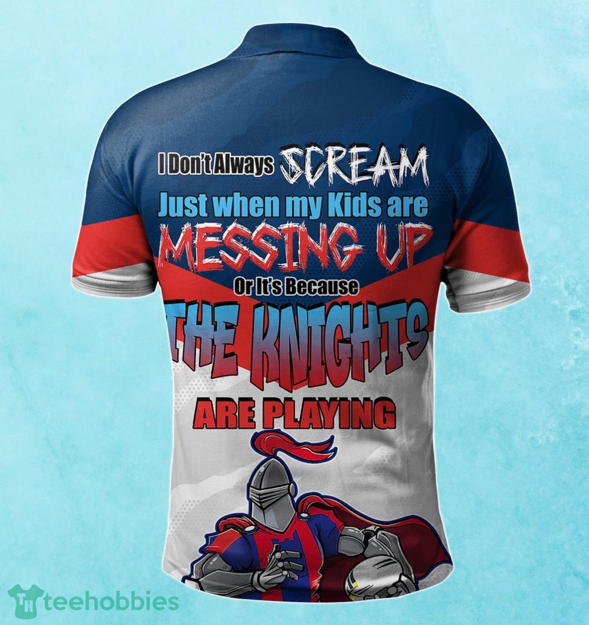 Newcastle Knights Custom Name Father’s Day NRL Custom Polo Shirt Best Gift For Fans Product Photo 2