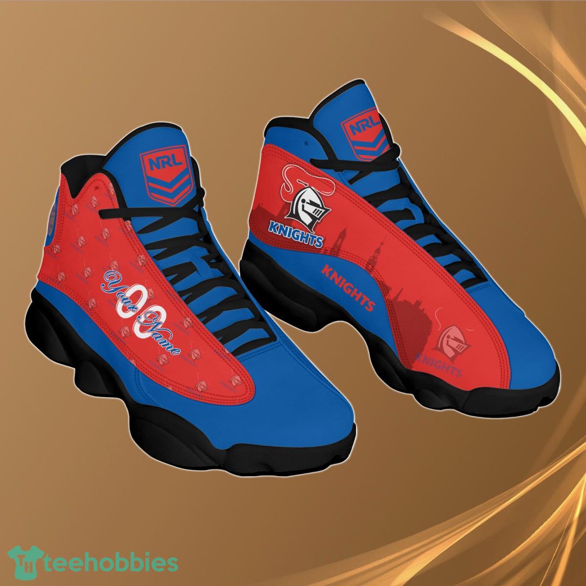 Newcastle Knights Personalzied Name NRL Air Jordan 13 Shoes Best Gift Fans Product Photo 2