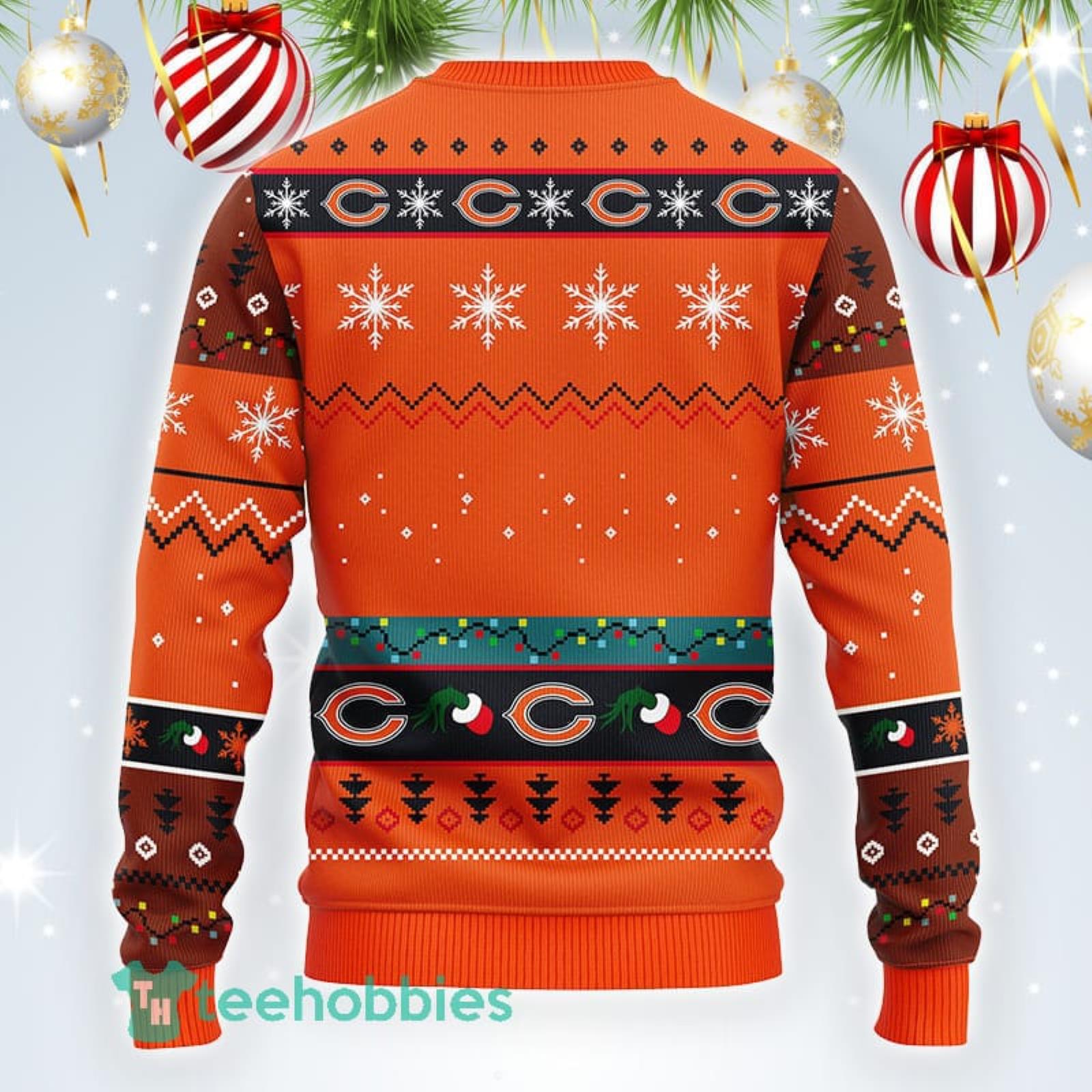 Chicago Bears Christmas Grinch Ugly Christmas Sweater Christmas Gift For  Family - YesItCustom