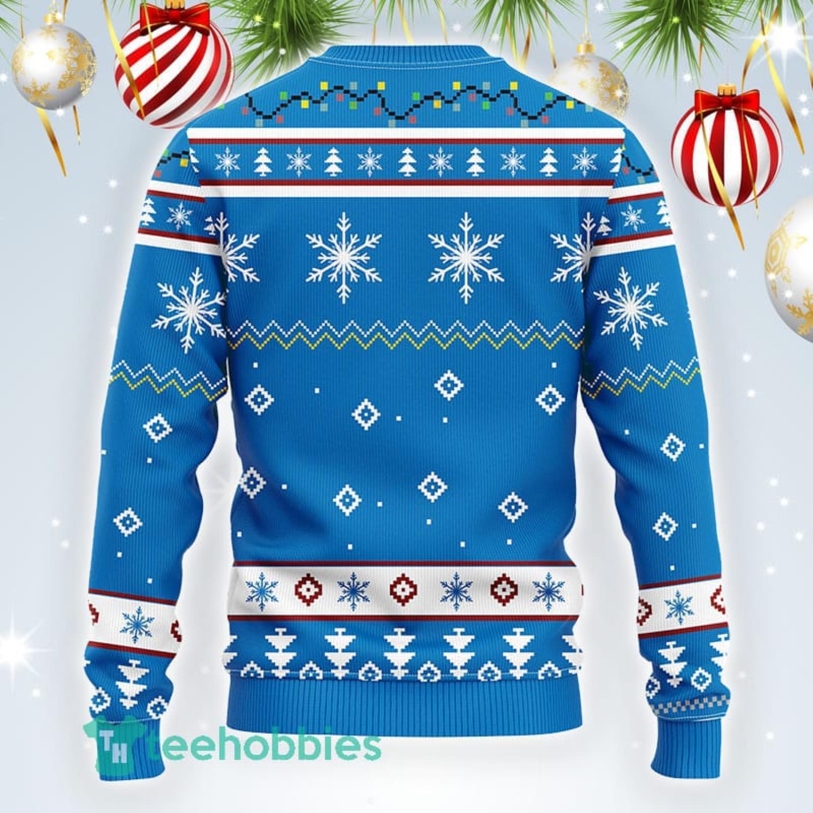 Detroit Lions Football Team Logo Ugly Christmas Sweater Custom