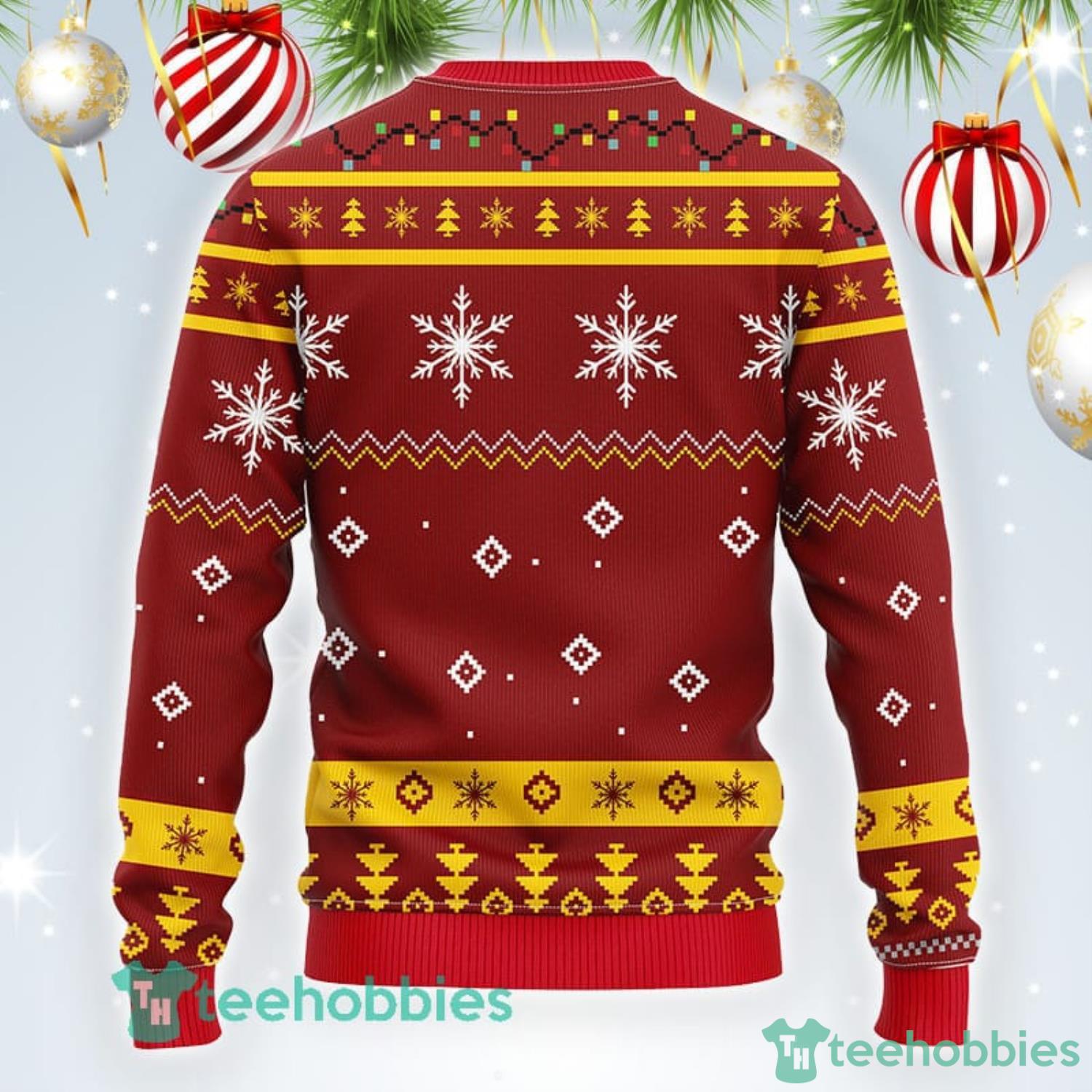 NFL Kansas City Chiefs Ugly Christmas Sweater Grinch Show Your