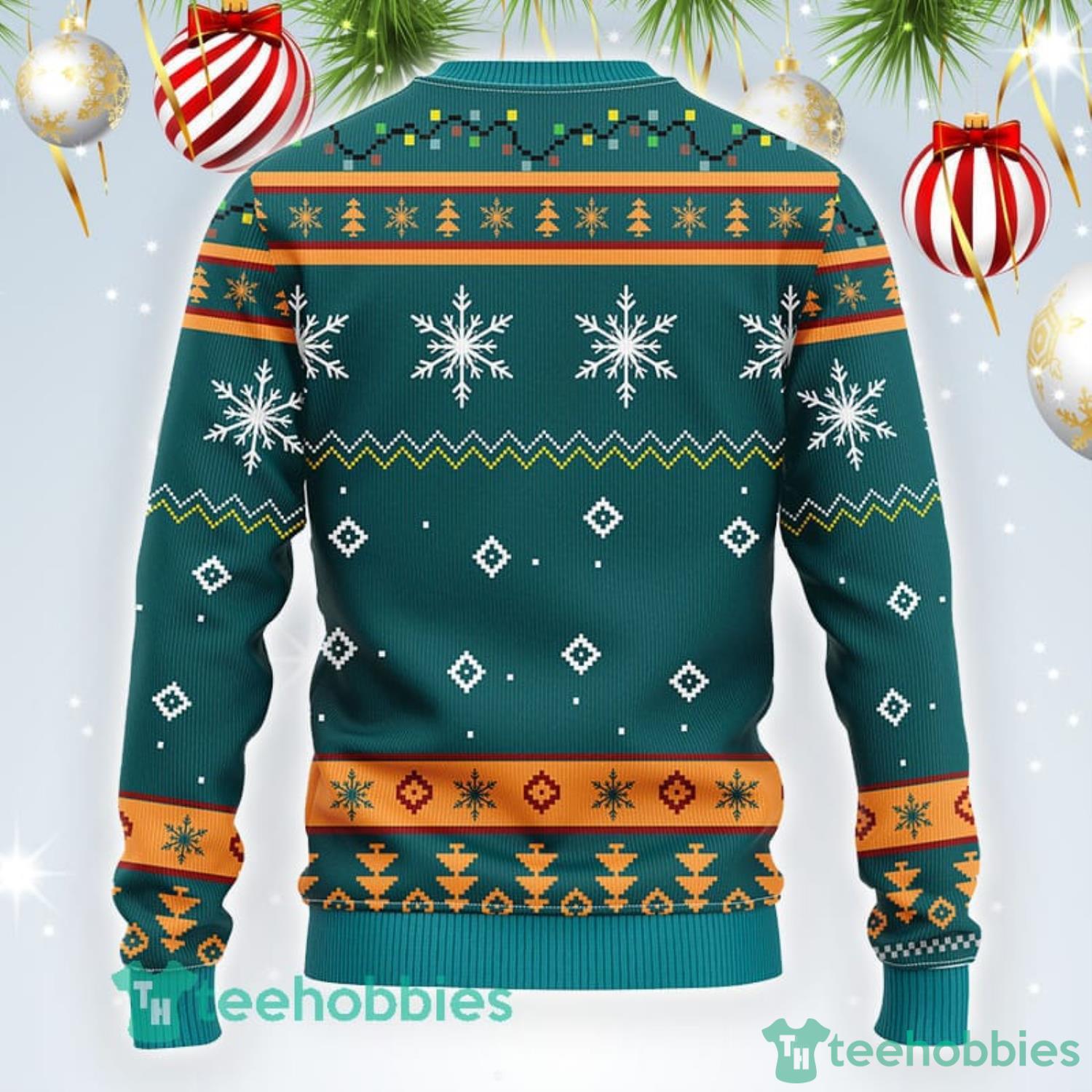 Miami Dolphins Basic Knitted Ugly Christmas Sweater AOP Gift For