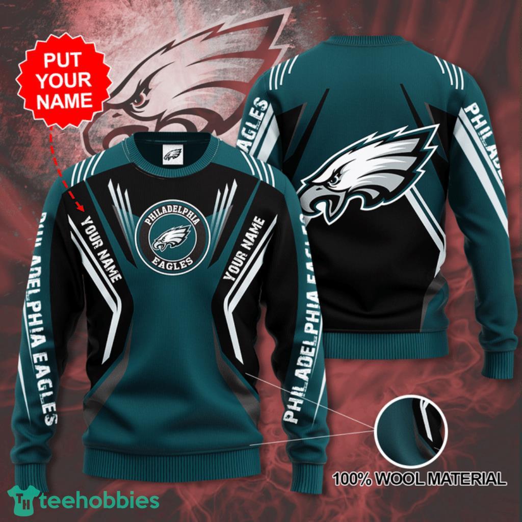NFL Philadelphia Eagles Custom Name 3D Sweater 3D Gift For Men And Women