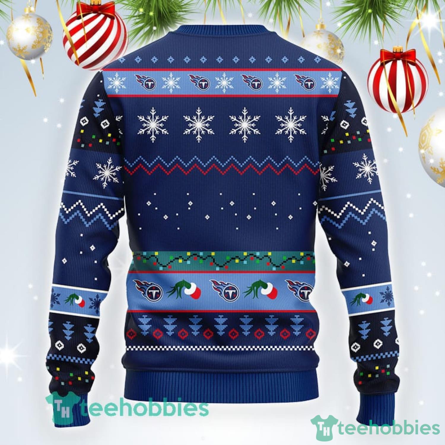 Tennessee Titans NFL Grinch Christmas Ugly Sweater - Growkoc