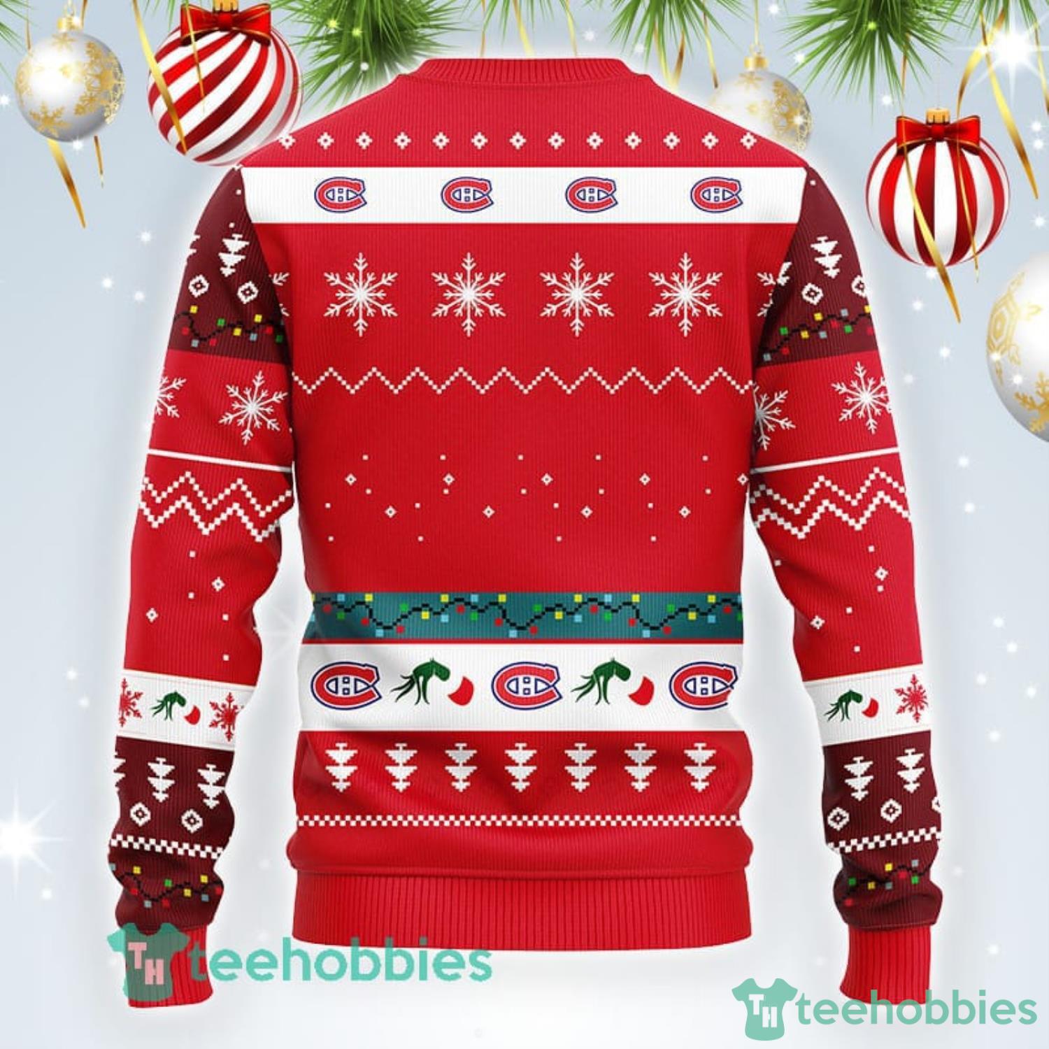 NHL Toronto Maple Leafs Cute 12 Grinch Face Xmas Day Ugly Christmas Sweater  Sport Fans Men And Women Christmas Gift