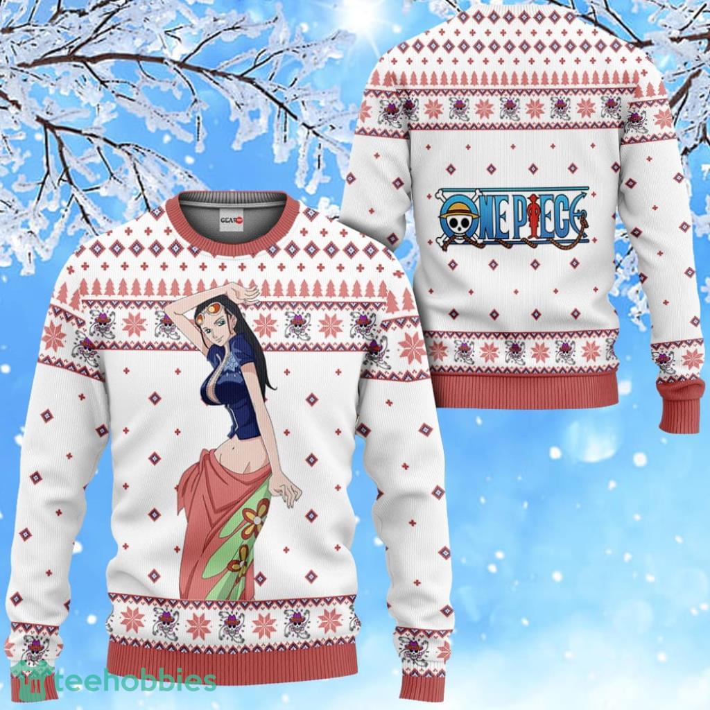 One Piece Ugly Christmas Sweater Boa Hancock Knitted Gift Anime For Men And  Women - Banantees