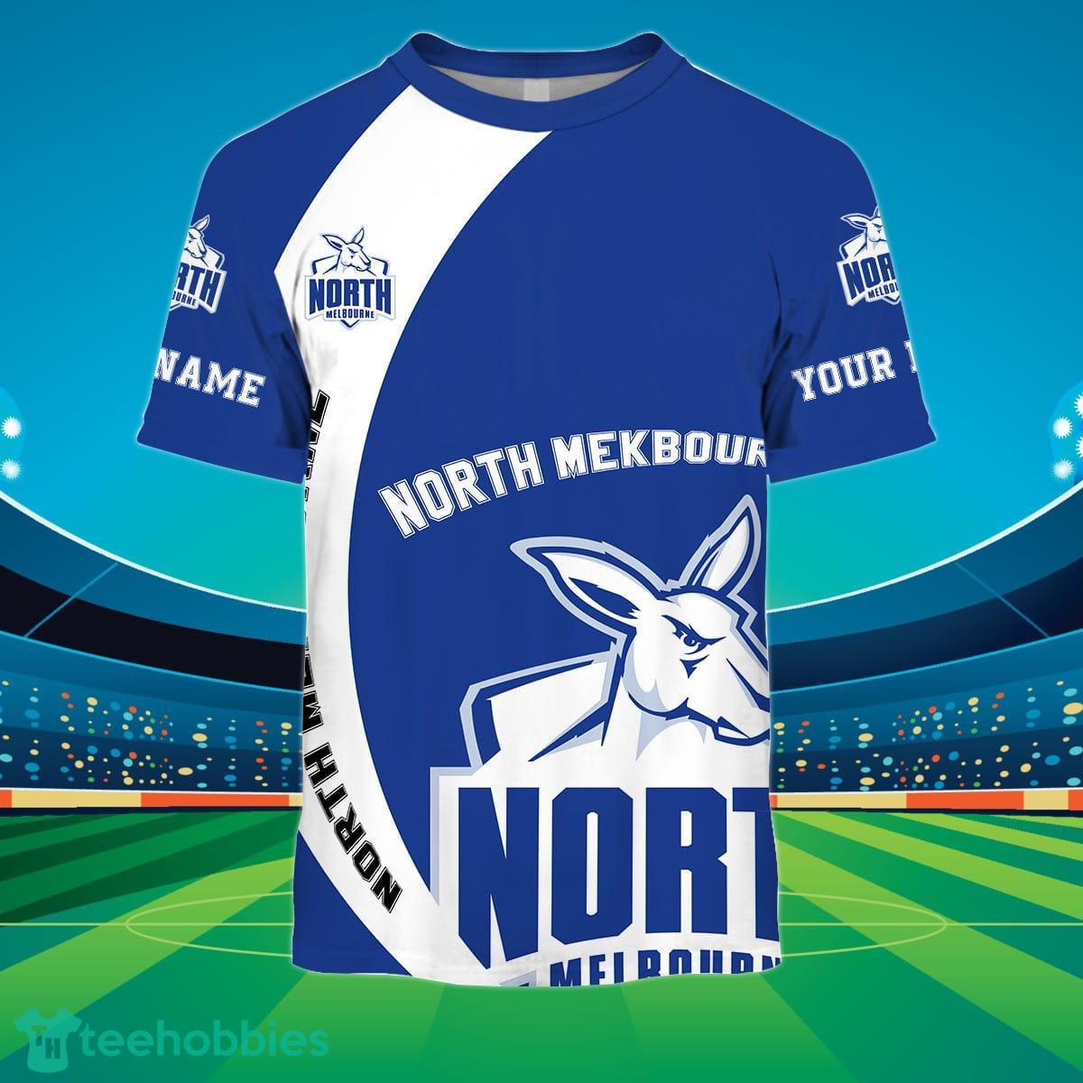 North Melbourne Kangaroos Custom Name AFL You Laugh I Laugh For Sports Fan 3D Shirt Product Photo 2
