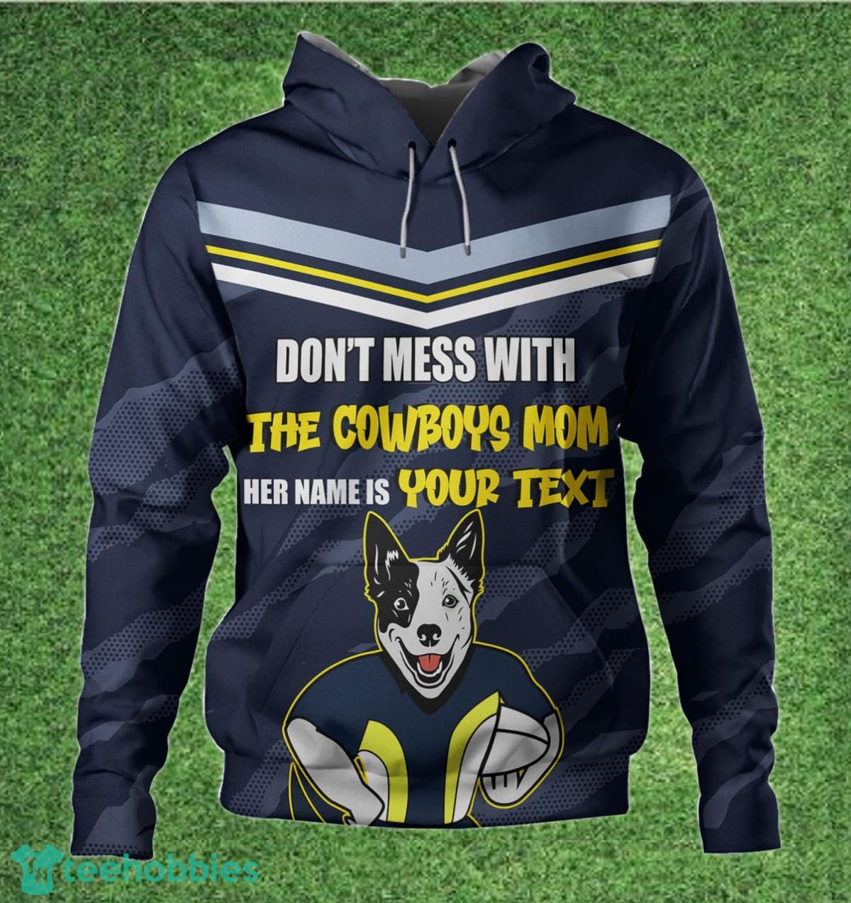 North Queensland Cowboys Custom Name Mother's Day NRL Custom Hoodie Best  Gift For Fans