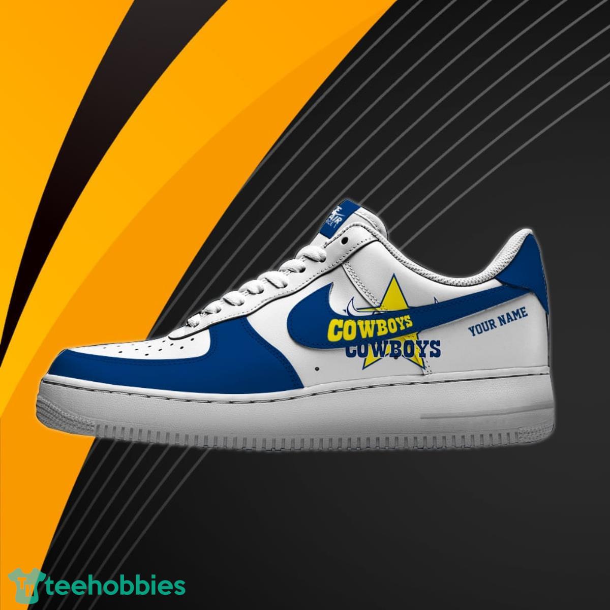 North Queensland Cowboys NRL Air Force Shoes Custom Name Best Gift For Fans Product Photo 1