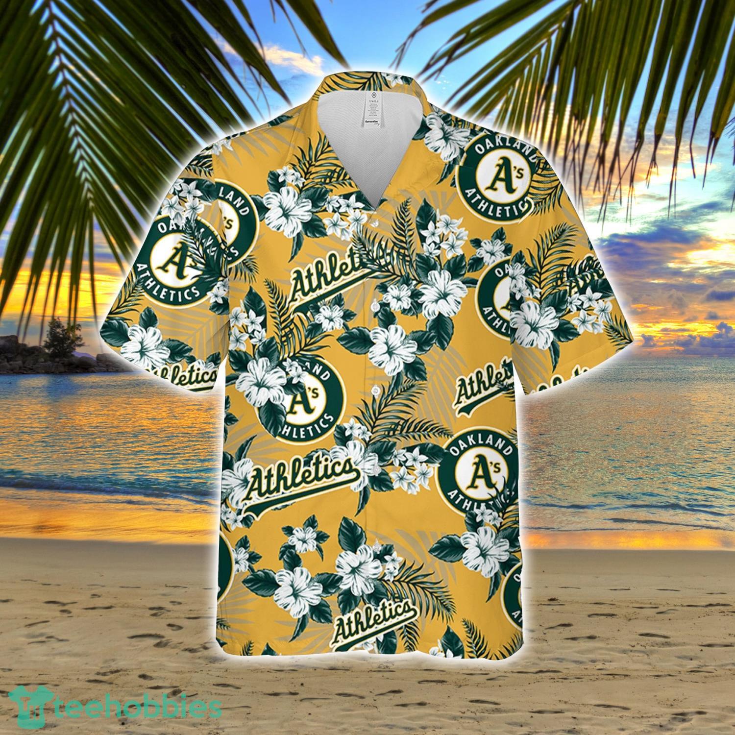 MLB Oakland Athletics Hawaiian Shirt Tropical Flower For Fans