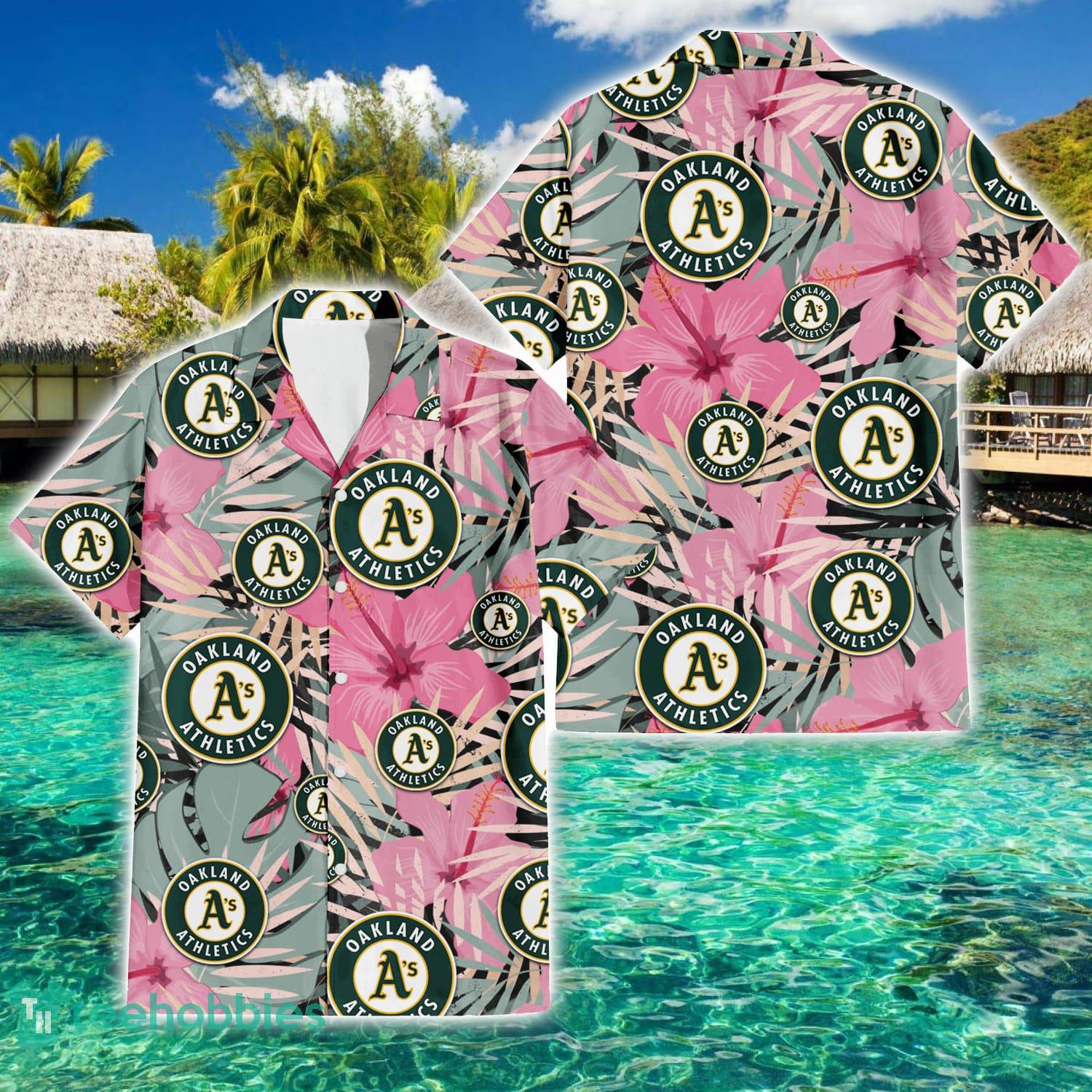 Oakland Athletics Big Hibiscus Pattern Aloha Hawaiian Shirt Summer Gift Product Photo 1
