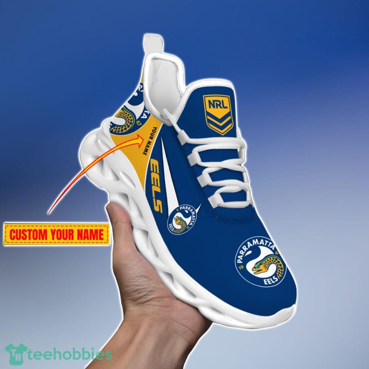 Parramatta Eels Personalized Name NRL Max Soul Shoes Gift Fans Product Photo 2