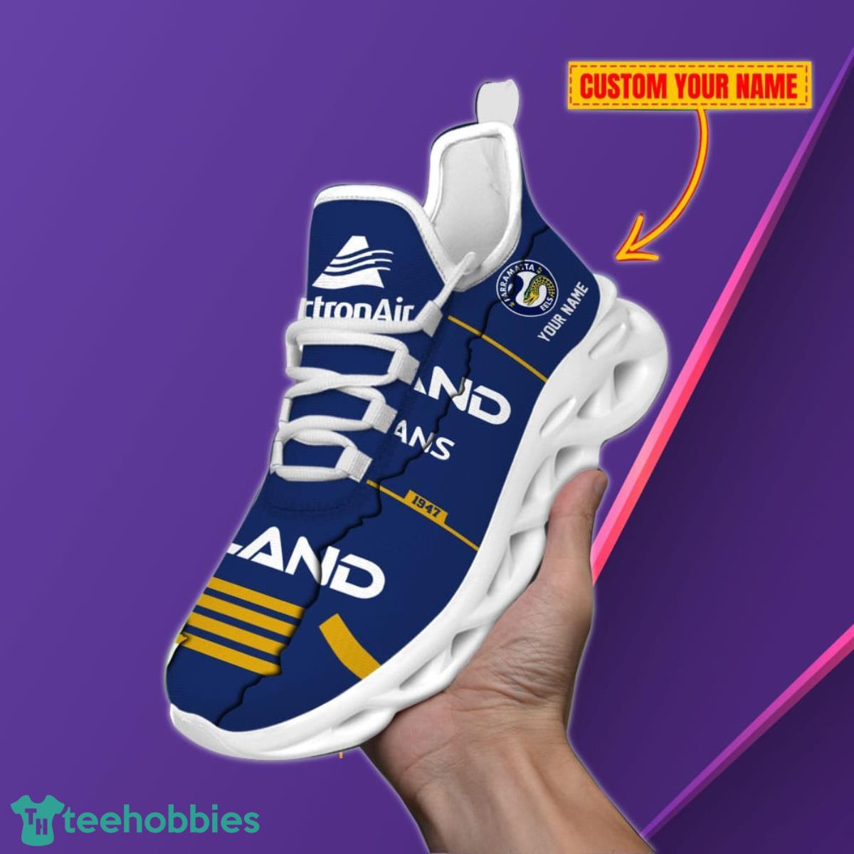 Parramatta Eels Personalized Name NRL Max Soul Shoes Unique Gift For Fans Product Photo 2