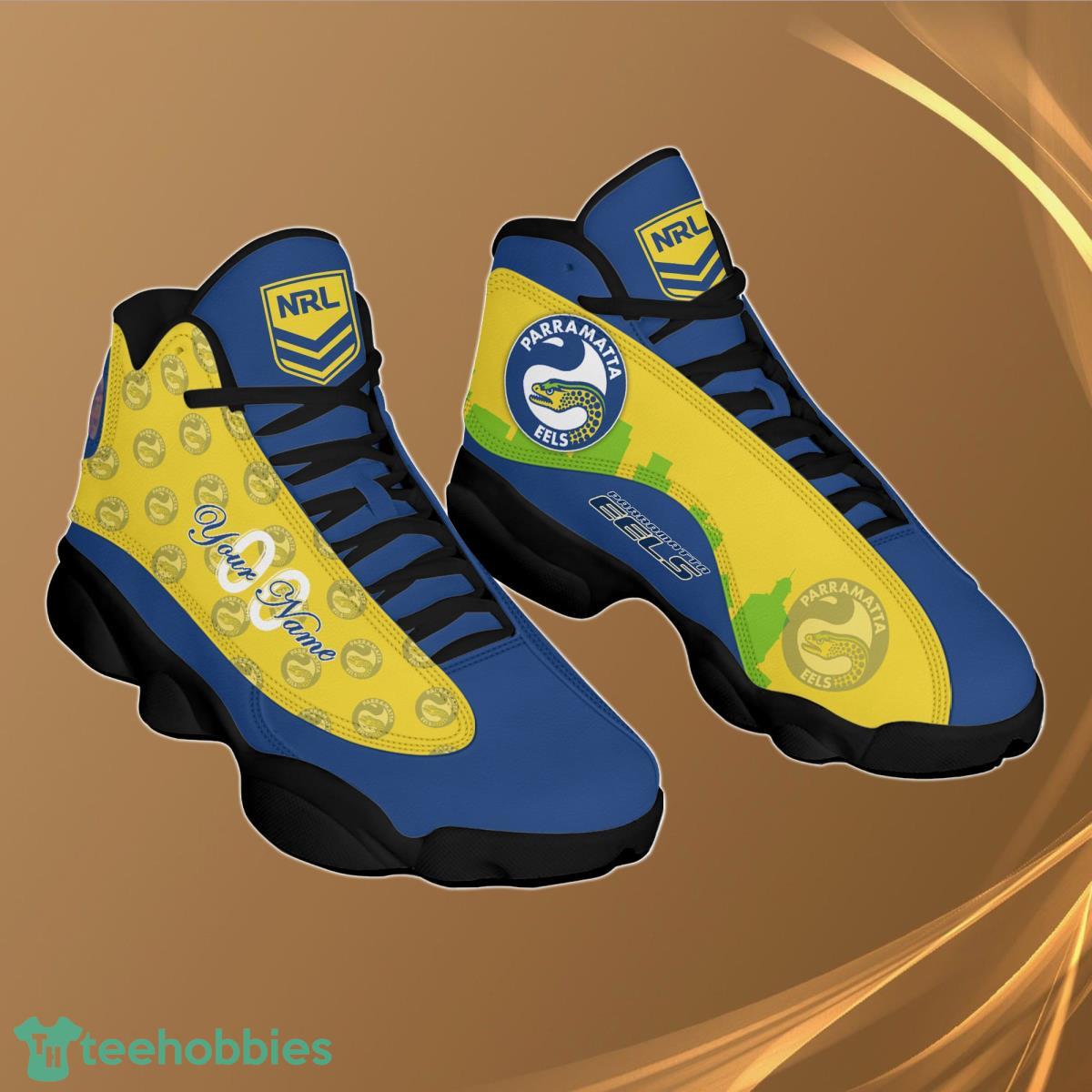 Parramatta Eels Personalzied Name NRL Air Jordan 13 Shoes Best Gift Fans Product Photo 2