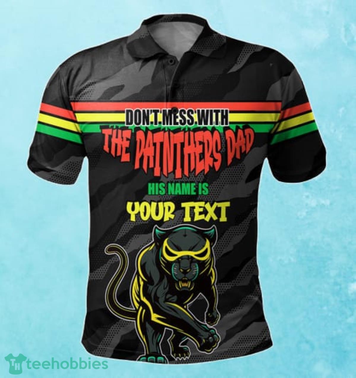 Penrith Panthers Custom Name Father’s Day NRL Custom Polo Shirt Best Gift For Fans Product Photo 1
