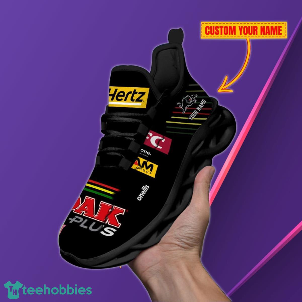 Penrith Panthers Personalized Name NRL Max Soul Shoes Unique Gift For Fans Product Photo 1