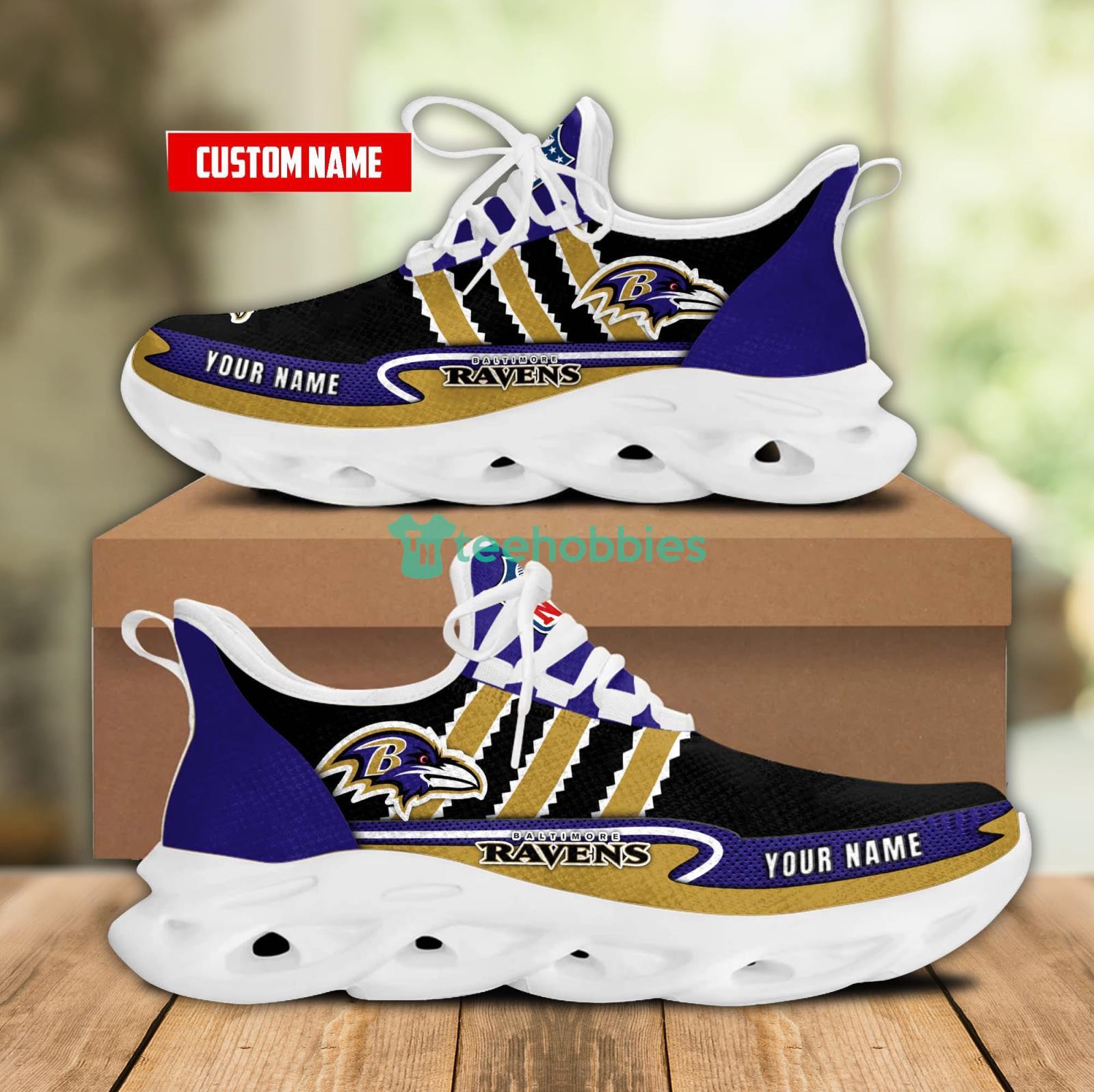 Baltimore Ravens Fans NFL New Collection Max Soul Shoes Personalized Name  Chunky Sneakers For Men Women - Banantees