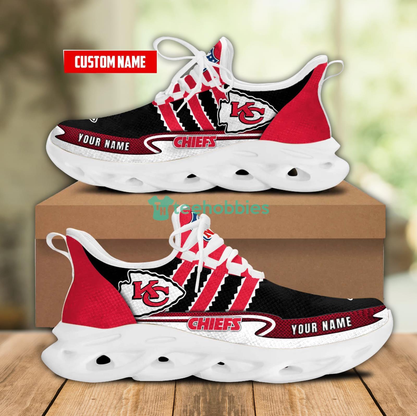 Personalized Name For Fans Nfl Kansas City Chiefs Max Soul Shoes Men And Women Running Sneakers Product Photo 1
