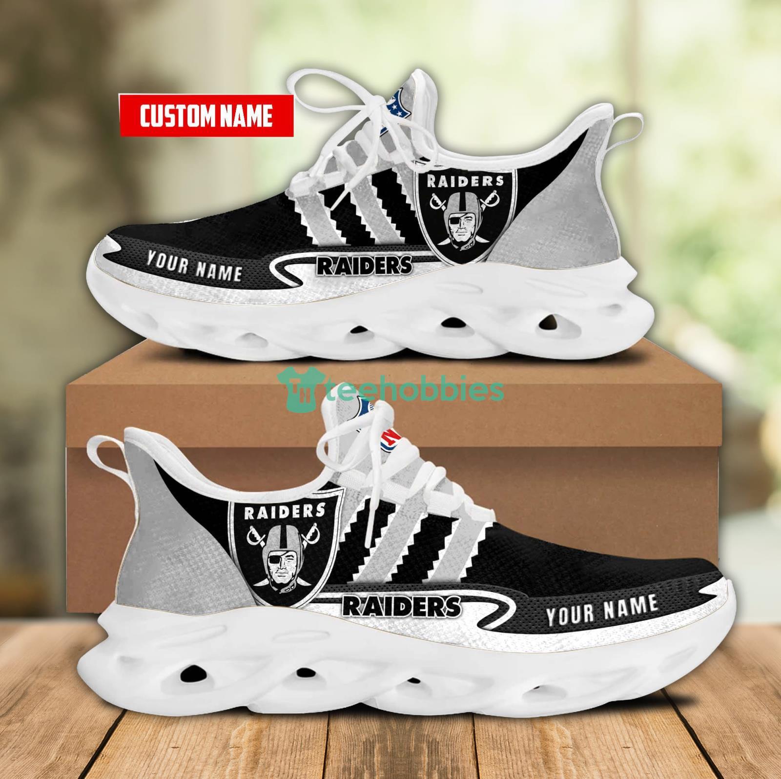 Personalized Name For Fans Nfl Las Vegas Raiders Max Soul Shoes Men And Women Running Sneakers Product Photo 1