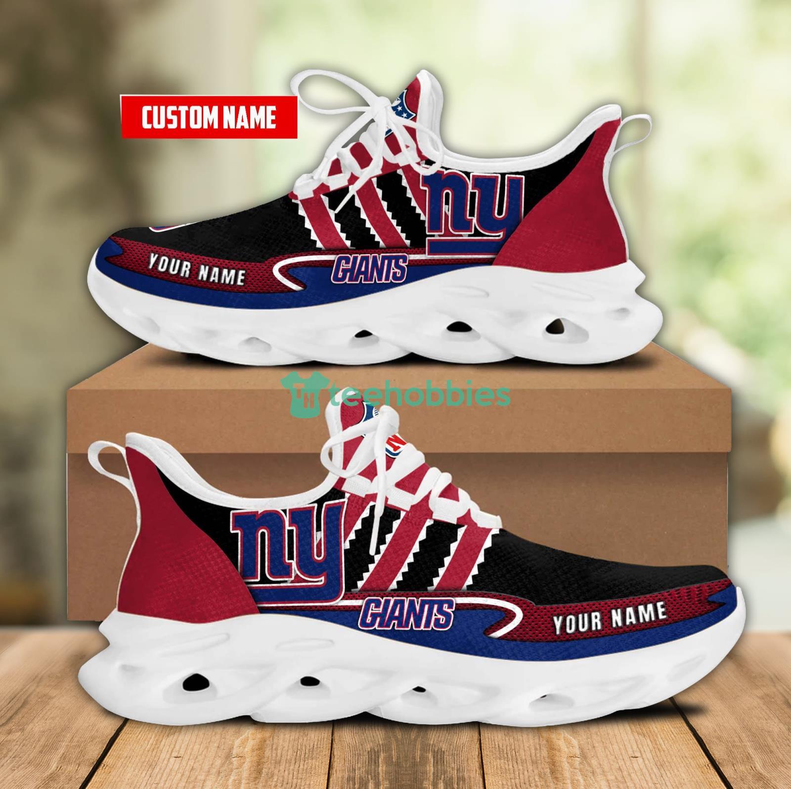 Personalized Name For Fans Nfl New York Giants Max Soul Shoes Men And Women Running Sneakers Product Photo 1