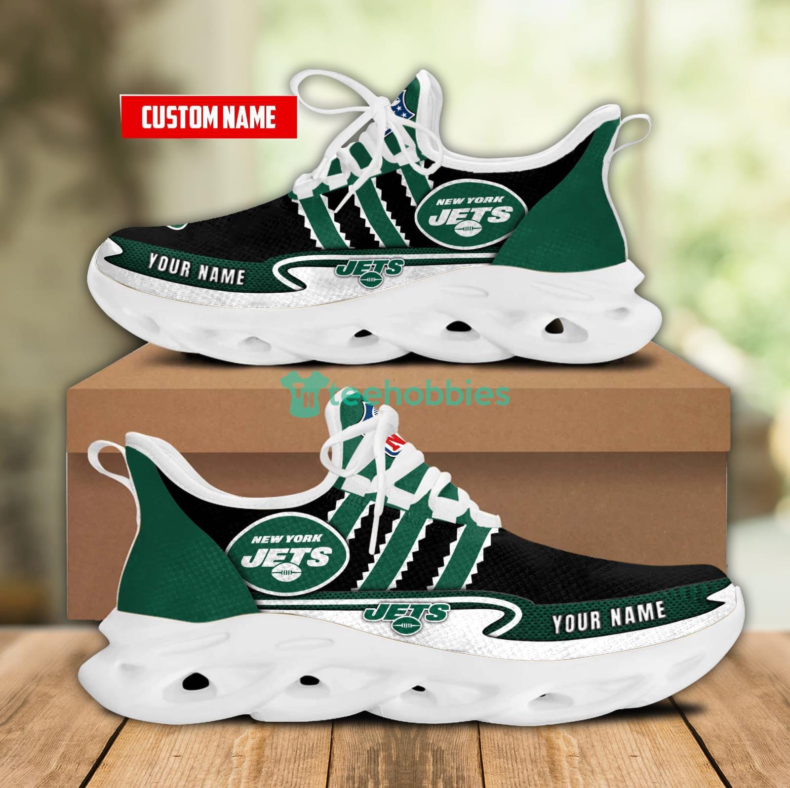 Personalized Name For Fans Nfl New York Jets Max Soul Shoes Men And Women Running Sneakers Product Photo 1