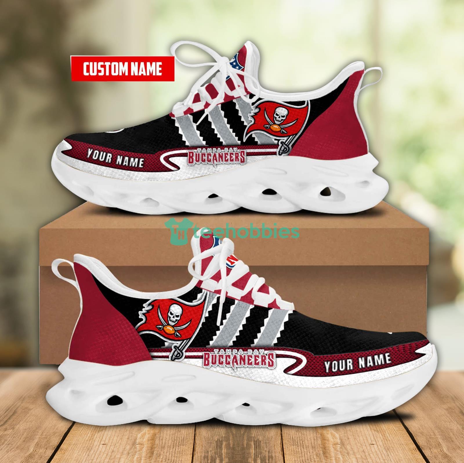 Personalized Name For Fans Nfl Tampa Bay Buccaneers Max Soul Shoes Men And Women Running Sneakers Product Photo 1