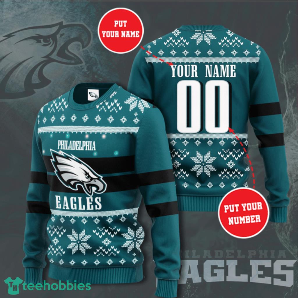 Personalized Philadelphia Eagles NFL Ugly Sweater 3D Gift For Men And Women
