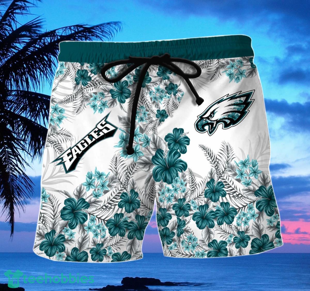 Philadelphia Eagles Hawaiian Shirt, Shorts, Combo Hawaiian Shirt And Shorts Best Gift For Men And Women Fans Product Photo 2