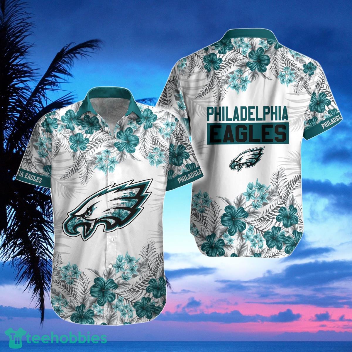 Philadelphia Eagles Hawaiian Shirt, Shorts, Combo Hawaiian Shirt And Shorts Best Gift For Men And Women Fans Product Photo 1