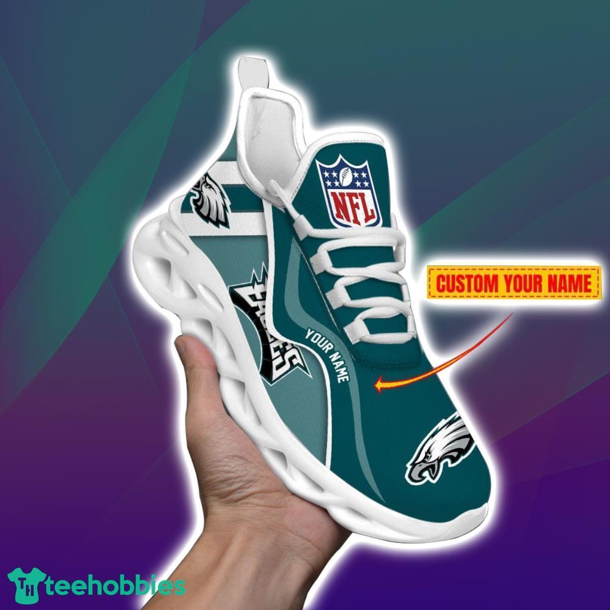 Philadelphia Eagles-NFL Custom Name Max Soul Shoes Impressive Gift For Men And Women Fans Product Photo 2