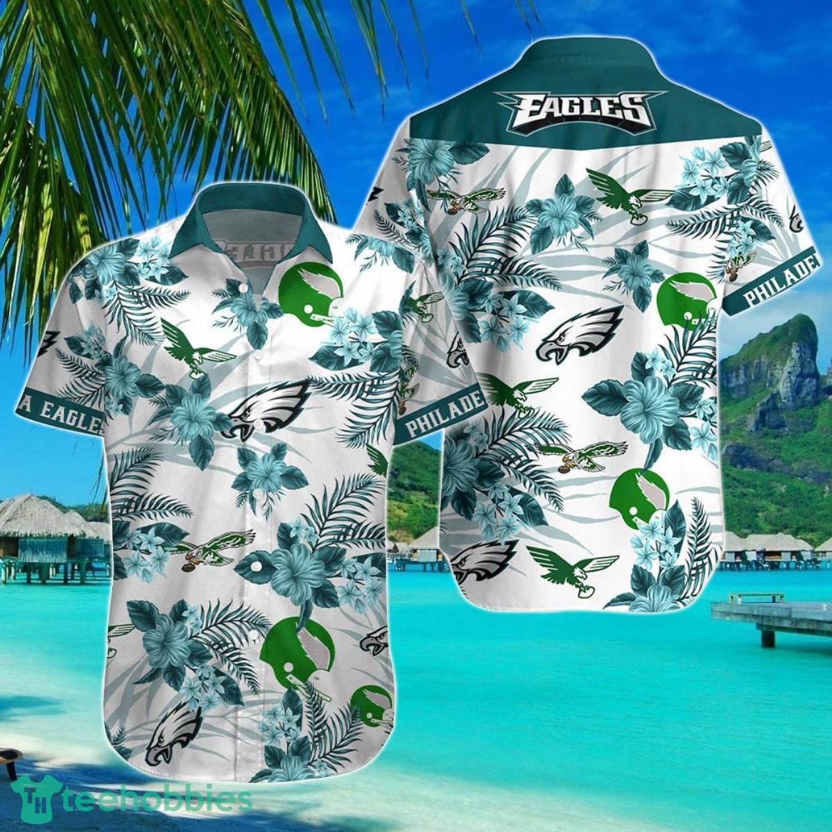 Philadelphia Eagles-NFL Floral Hawaii Shirt Best Gift For Men And Women Fans Product Photo 1