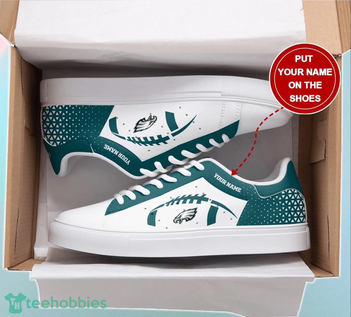 Philadelphia Eagles Personalized Stan Smith Sneakers Unique Gift For Men And Women Fans Product Photo 2