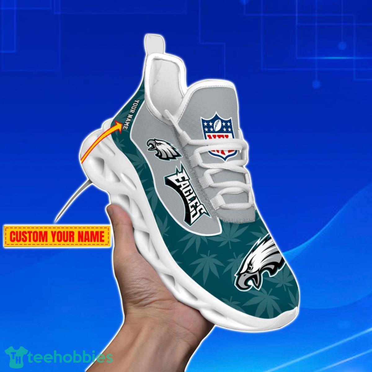 Philadelphia Eagles-Personalized Weed Limited Edition Max Soul Shoes Best Gift For Men And Women Product Photo 2