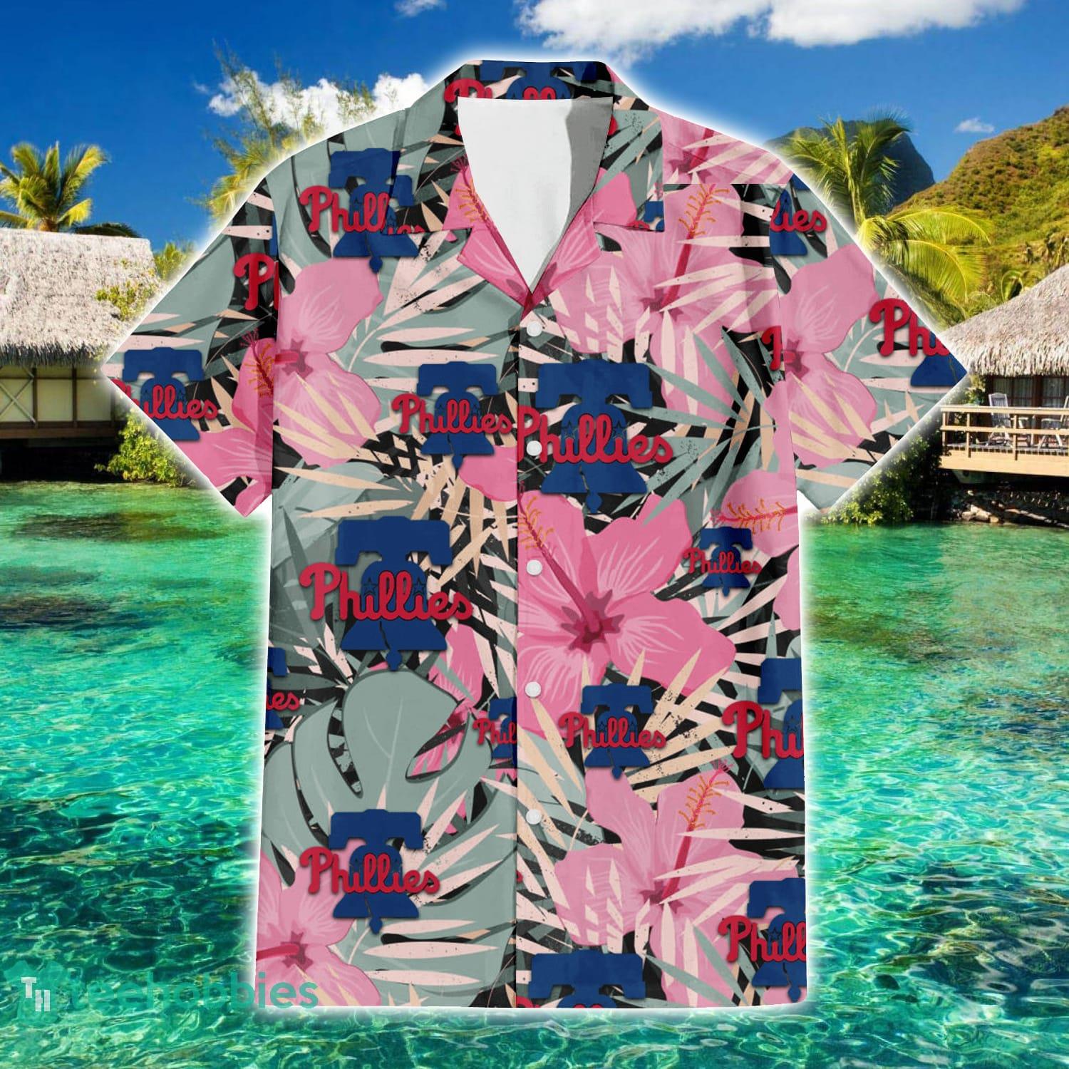 Philadelphia Phillies Big Hibiscus Pattern Aloha Hawaiian Shirt Summer Gift Product Photo 2