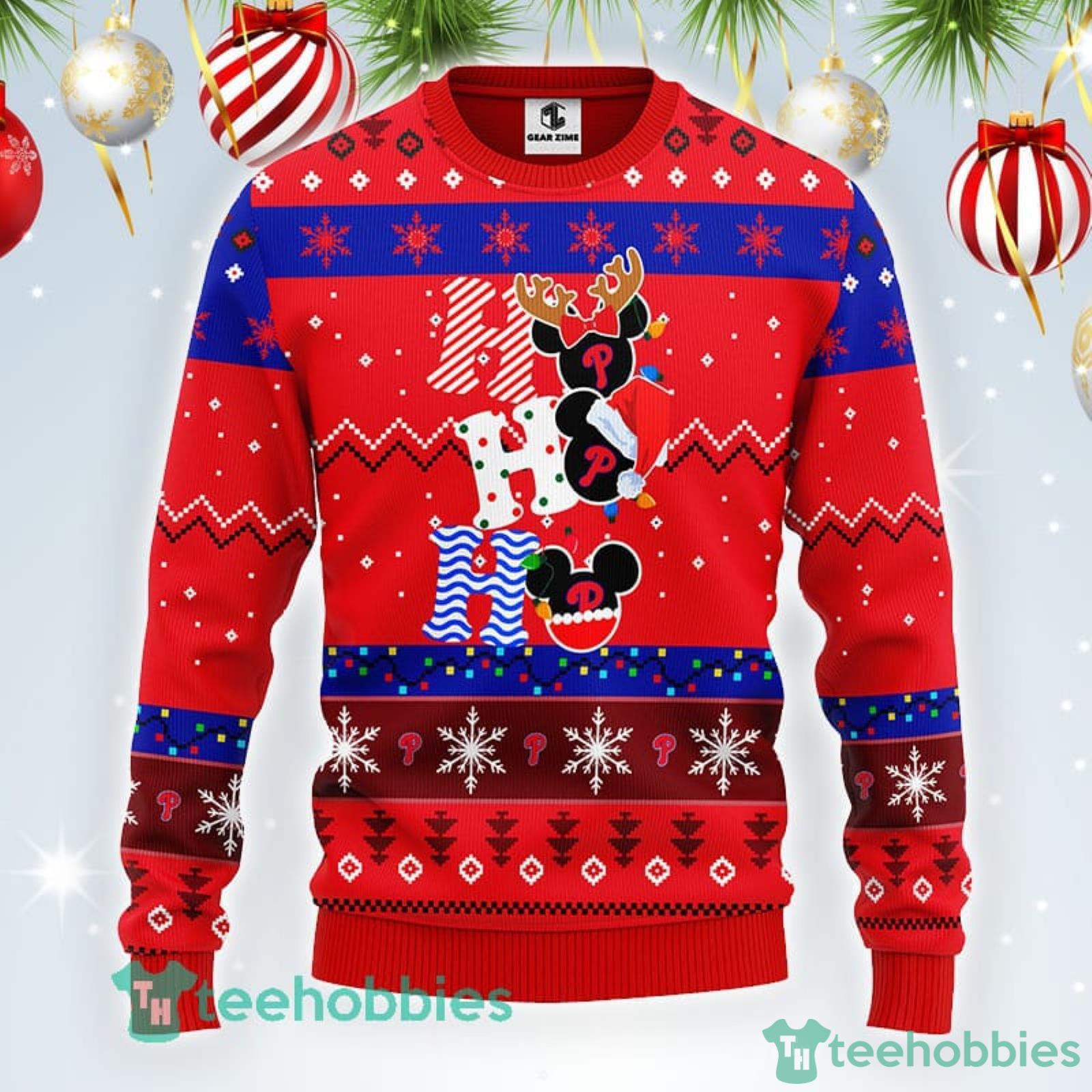 Philadelphia Eagles NFL Team HoHoHo Mickey Funny Ugly Christmas Sweater  Sport Fans Men And Women Christmas Gift