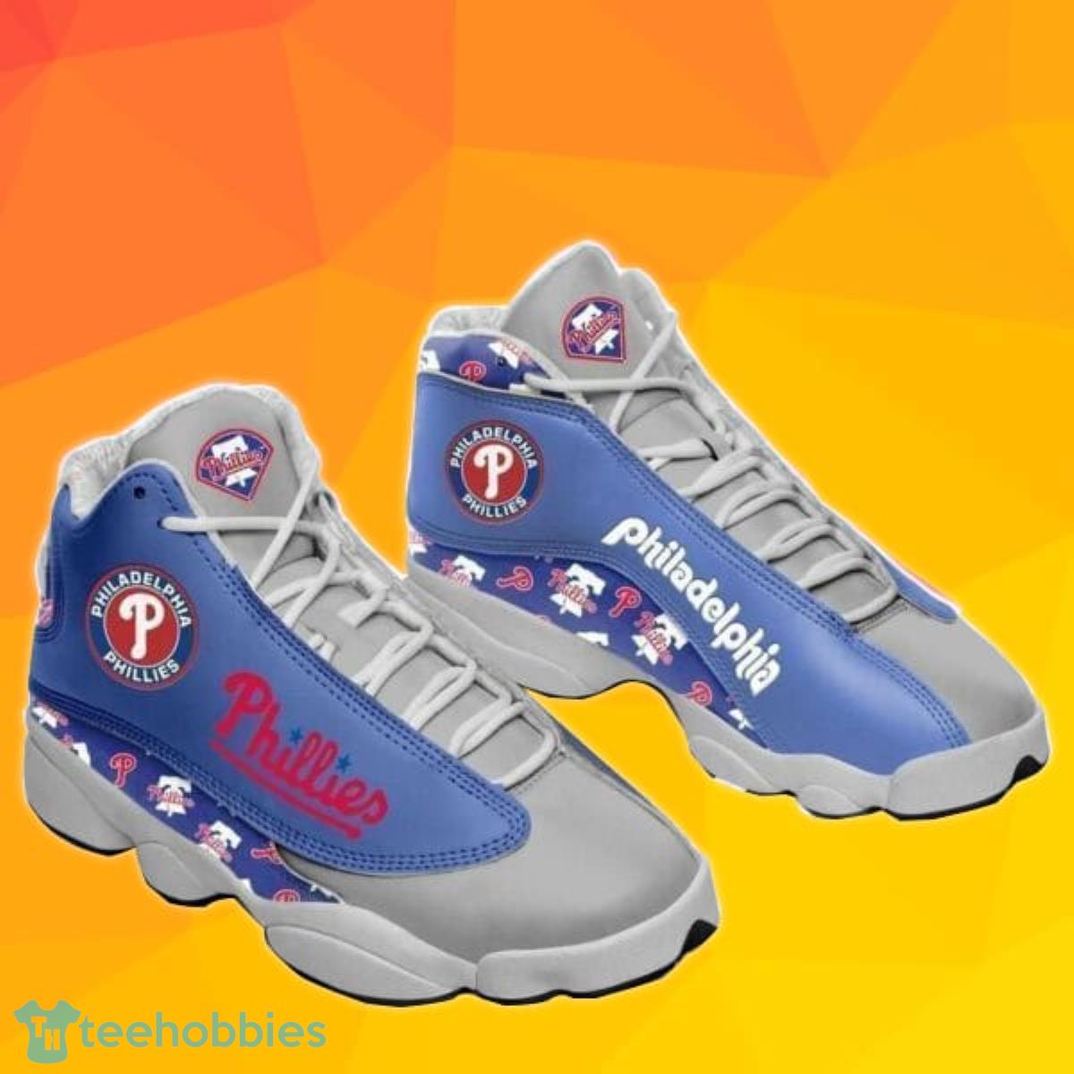 Philadelphia Phillies MLB teams Football Big Logo Gift For Lover Men And Women Air Jordan 13 Product Photo 1