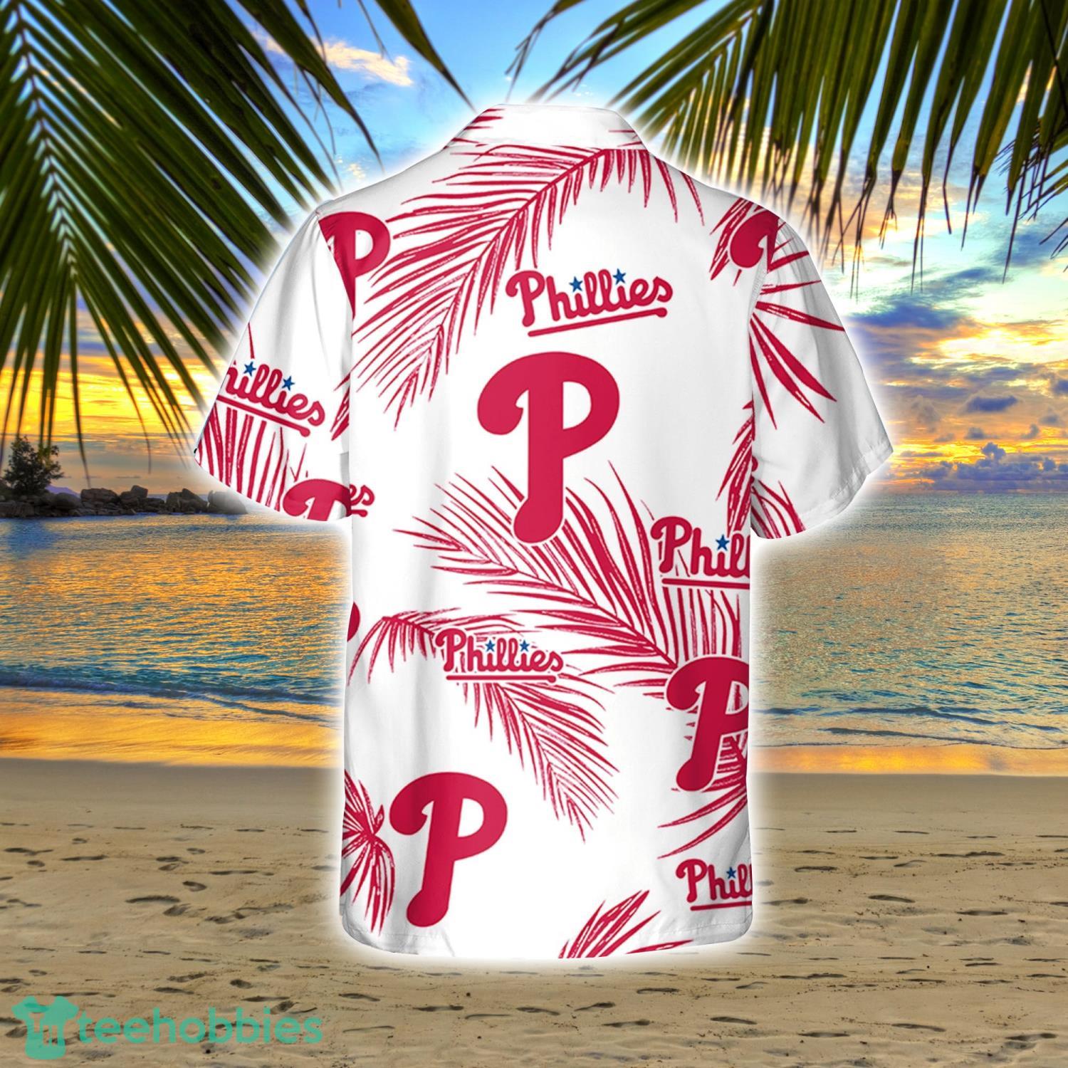 Philadelphia Phillies Tropical Leaf Hawaiian Shirt, MLB Summer