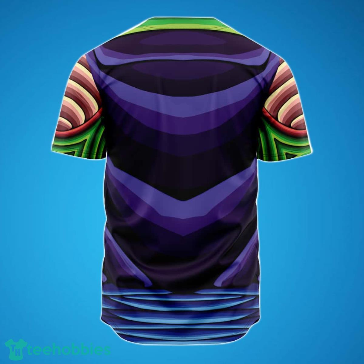 Piccolo 3D Skin Cosplay Dragon Ball Z Baseball Jersey Best Gift For Men And Women image Piccolo 3D Skin Cosplay Dragon Ball Z Baseball Jersey Best Gift For Men And Women Product Photo 2