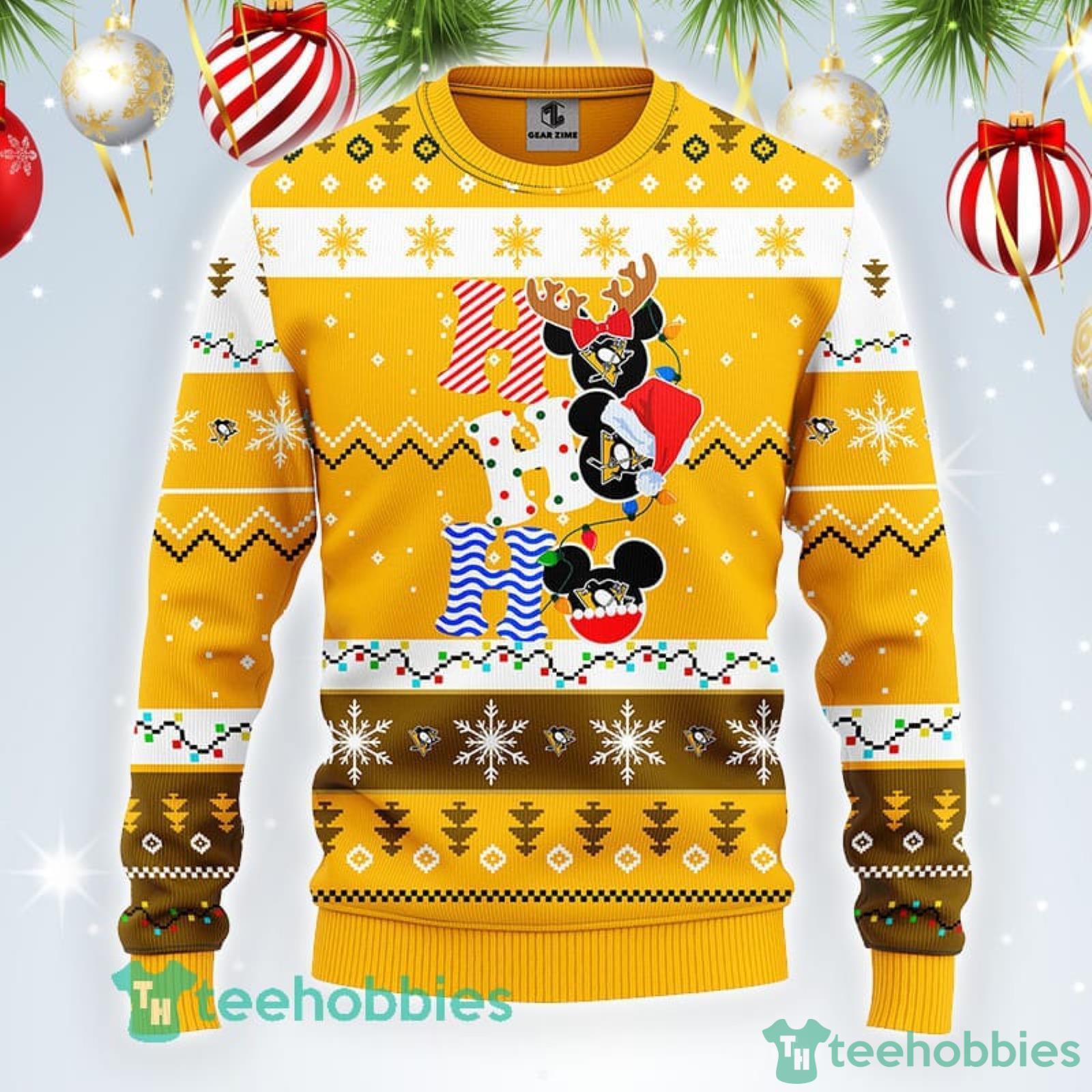Pittsburgh Penguins NHL Team HoHoHo Mickey Funny Christmas Gift Men And  Women Ugly Christmas Sweater - Freedomdesign