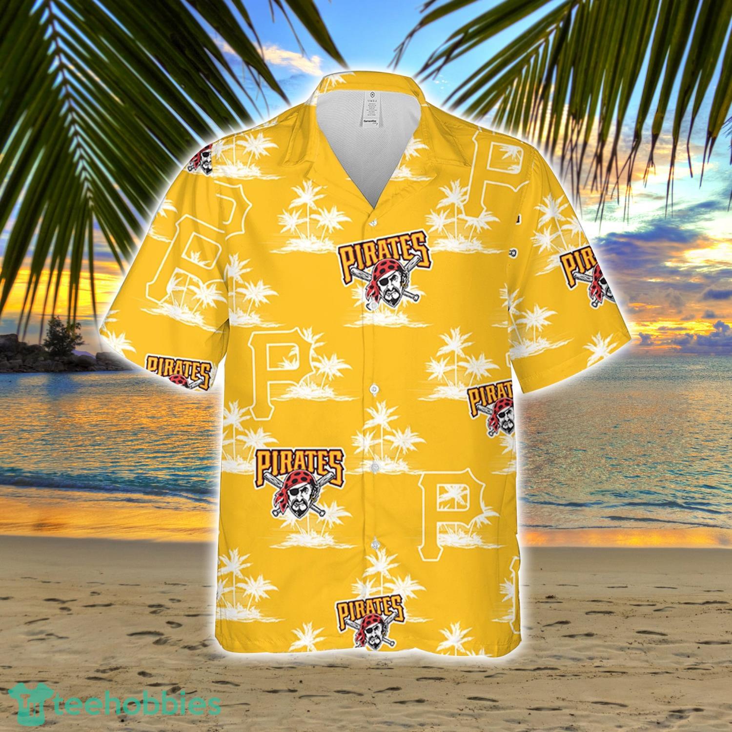 Pittsburgh Pirate Baseball Coconut Island Pattern Hawaiian Shirt And Shorts Summer Gift Product Photo 2