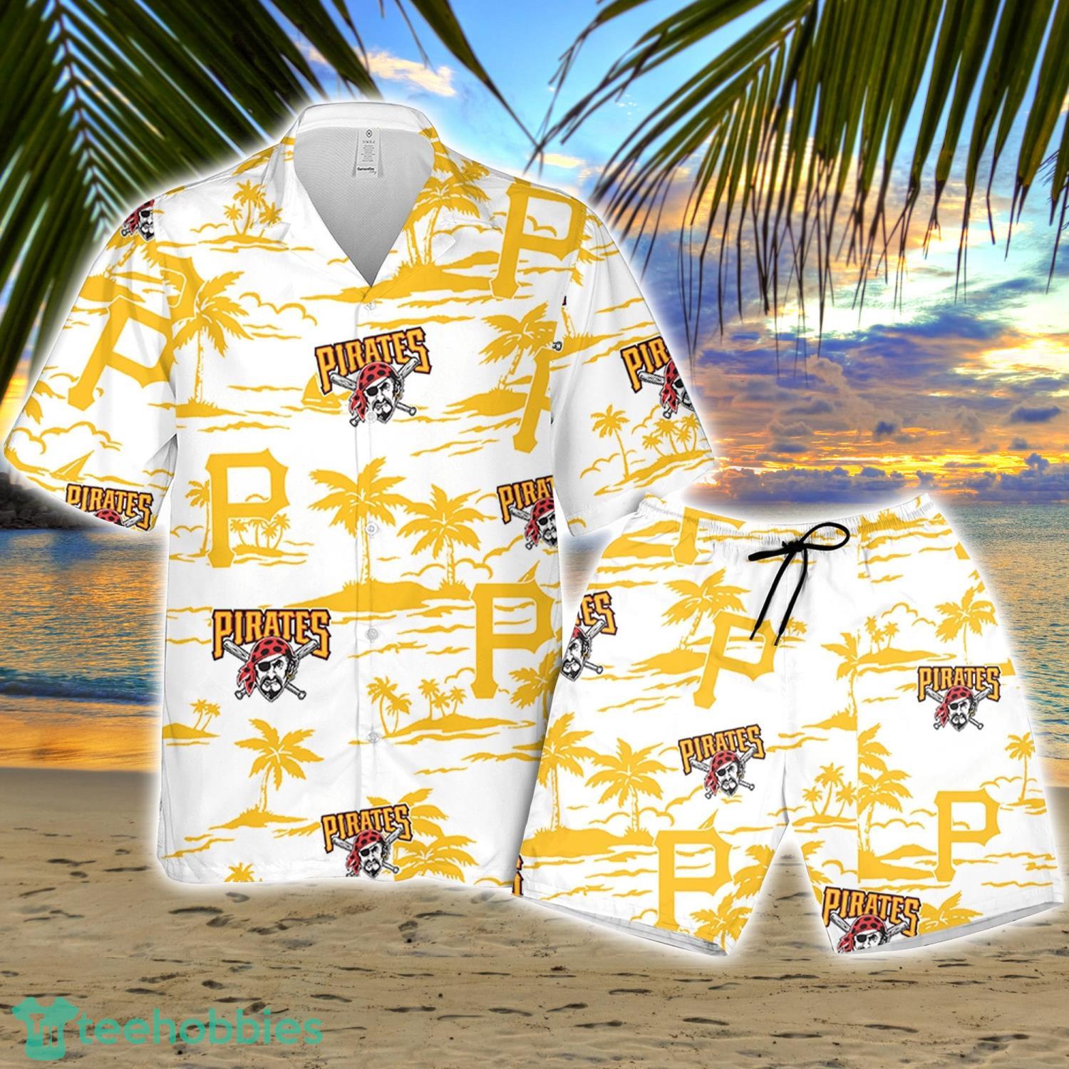Pittsburgh Pirates Hawaiian Shirt Coconut Island Pattern, Vacation