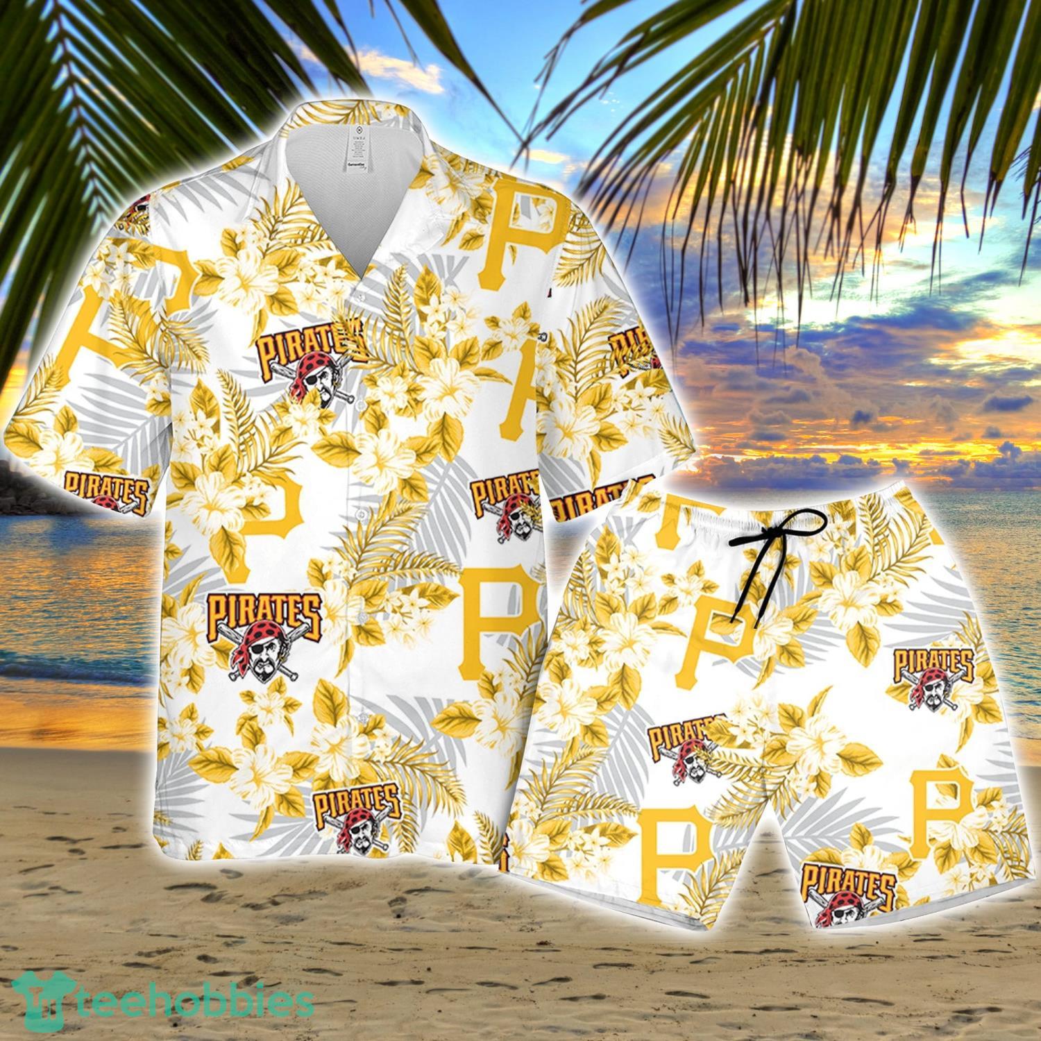 Pittsburgh Pirates MLB Baseball Aloha Hawaiian Shirt, Beach Short