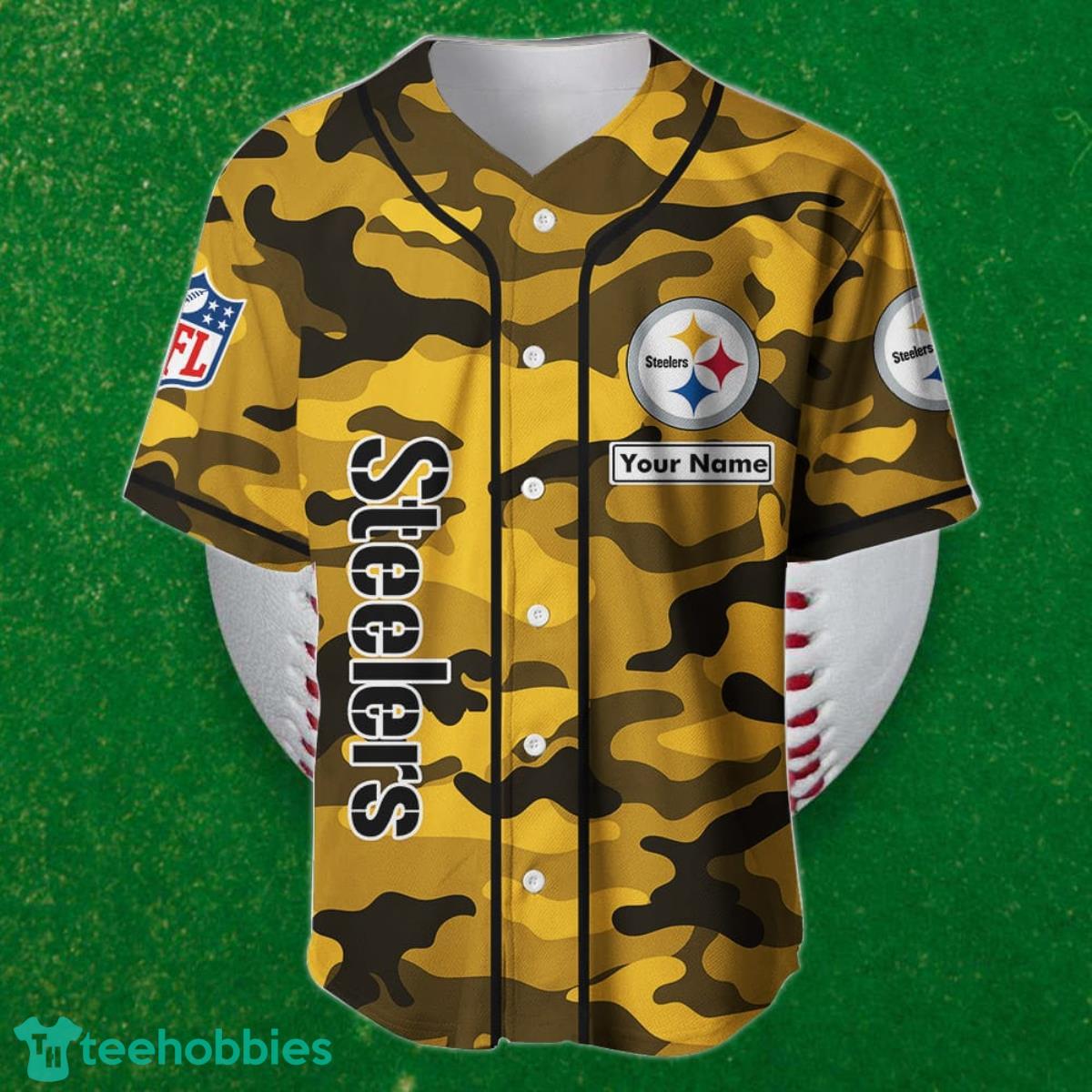 Pittsburgh Steelers Custom name Baseball Shirt Best Gift For Men And Women