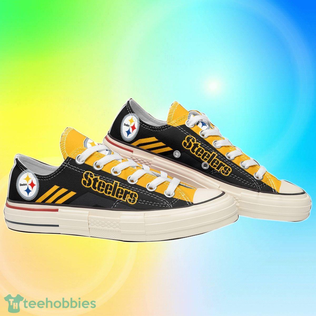 Pittsburgh Steelers New Low Top Shoes Canvas Shoes 12 Product Photo 1