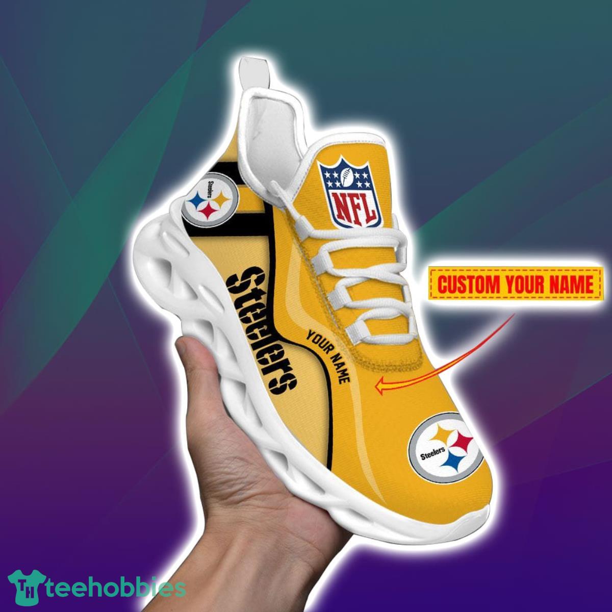 Pittsburgh Steelers-NFL Custom Name Max Soul Shoes Impressive Gift For Men And Women Fans Product Photo 2