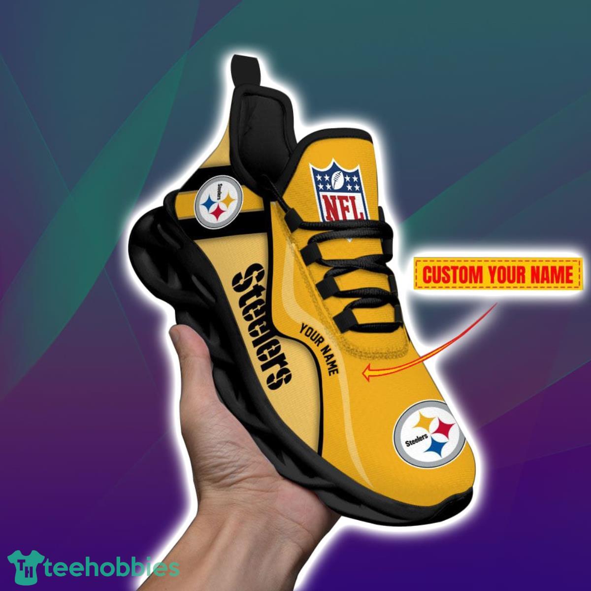 Pittsburgh Steelers-NFL Custom Name Max Soul Shoes Impressive Gift For Men And Women Fans Product Photo 1