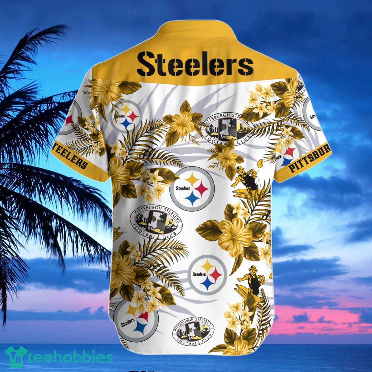 Pittsburgh Steelers-NFL Floral Hawaii Shirt Best Gift For Men And Women Fans Product Photo 2