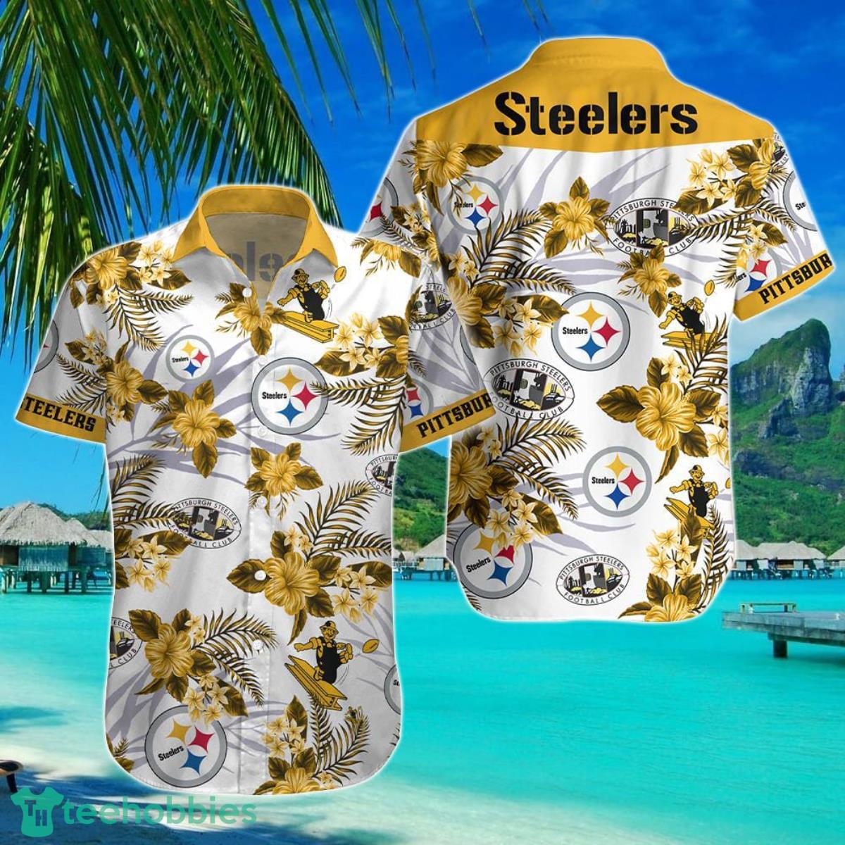Pittsburgh Steelers-NFL Floral Hawaii Shirt Best Gift For Men And Women Fans Product Photo 1