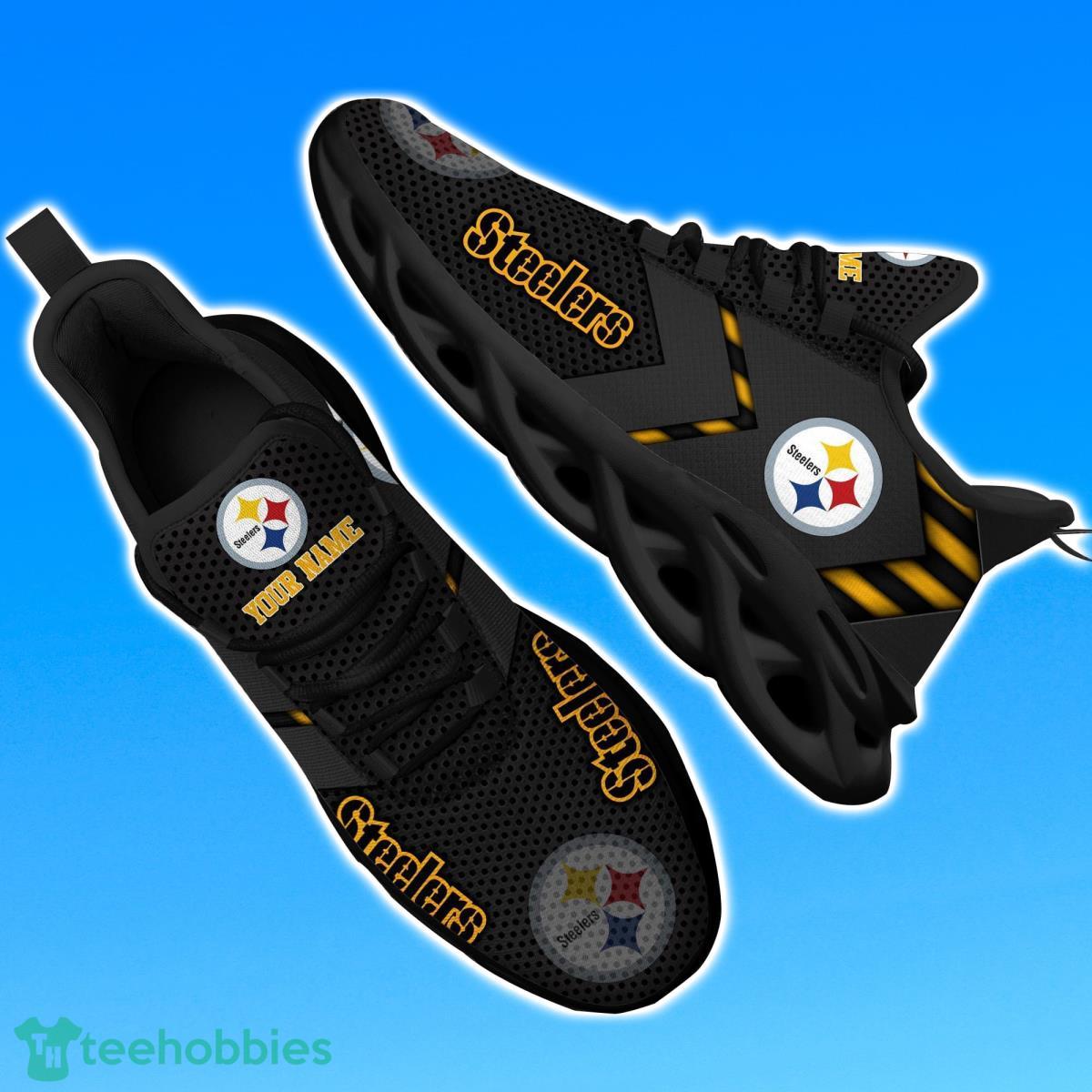 Pittsburgh Steelers Personalized Name Clunky Sneakers Special Gifts For Fans Product Photo 1