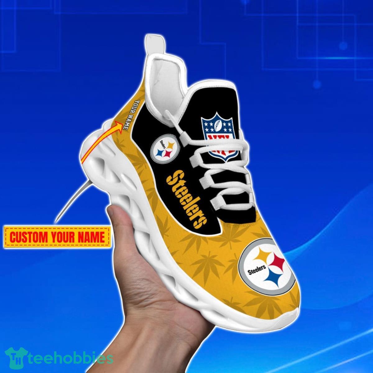 Pittsburgh Steelers-Personalized Weed Limited Edition Max Soul Shoes Best Gift For Men And Women Product Photo 2